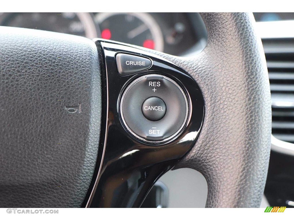 2017 Honda Accord LX Sedan Black Steering Wheel Photo #139639770