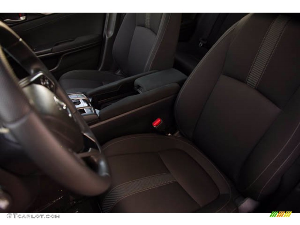 2019 Civic EX Hatchback - Taffeta White / Black photo #47