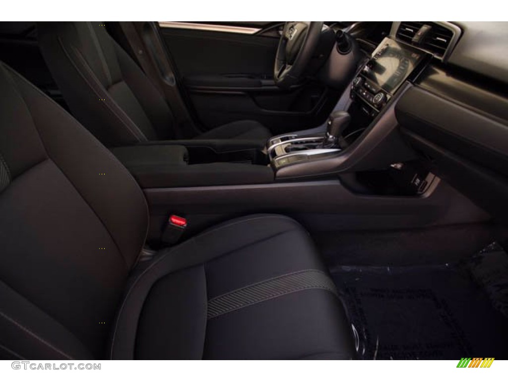 2019 Civic EX Hatchback - Taffeta White / Black photo #53