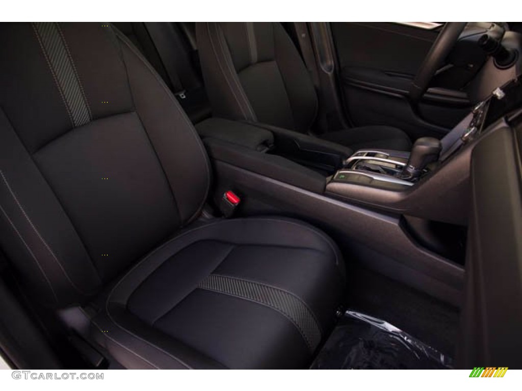 2019 Civic EX Hatchback - Taffeta White / Black photo #55