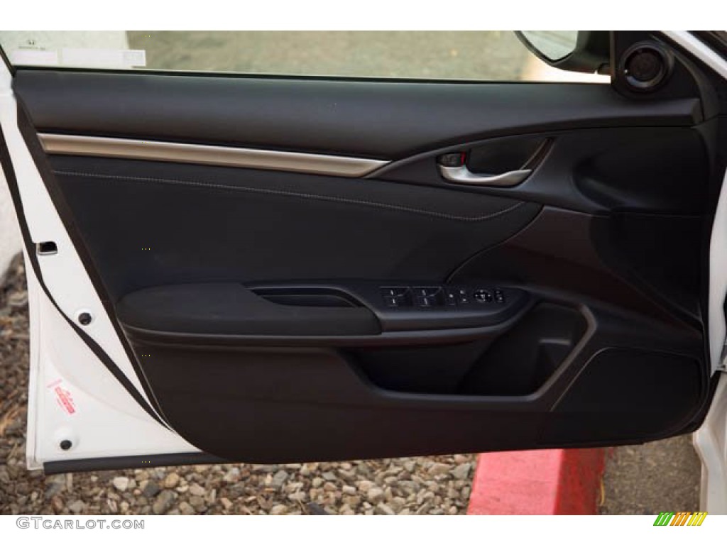 2019 Civic EX Hatchback - Taffeta White / Black photo #60
