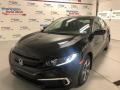 2020 Crystal Black Pearl Honda Civic LX Sedan  photo #1