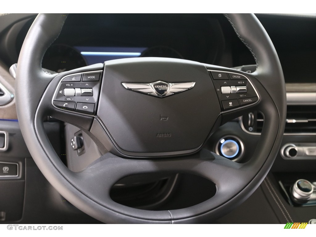 2020 Hyundai Genesis G90 AWD Black Steering Wheel Photo #139642935