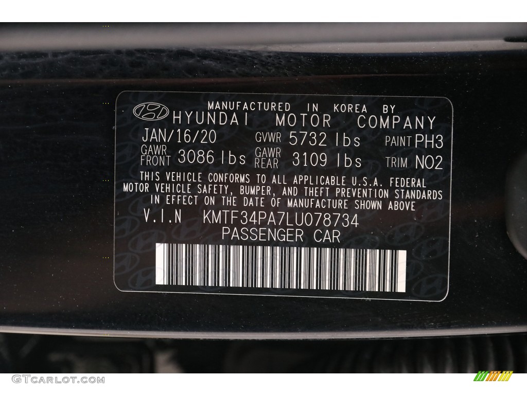 2020 Hyundai Genesis G90 AWD Color Code Photos