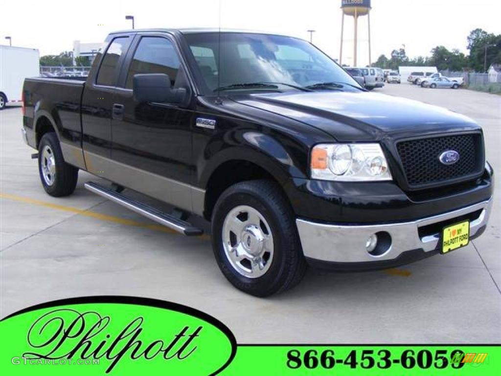 2006 F150 XLT SuperCab - Black / Tan photo #41
