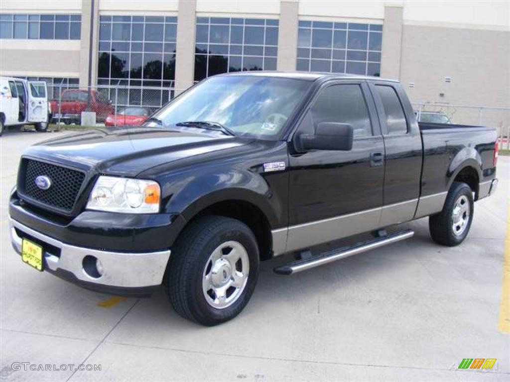 2006 F150 XLT SuperCab - Black / Tan photo #47