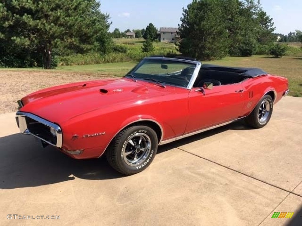 Solar Red 1968 Pontiac Firebird Convertible Exterior Photo #139646710