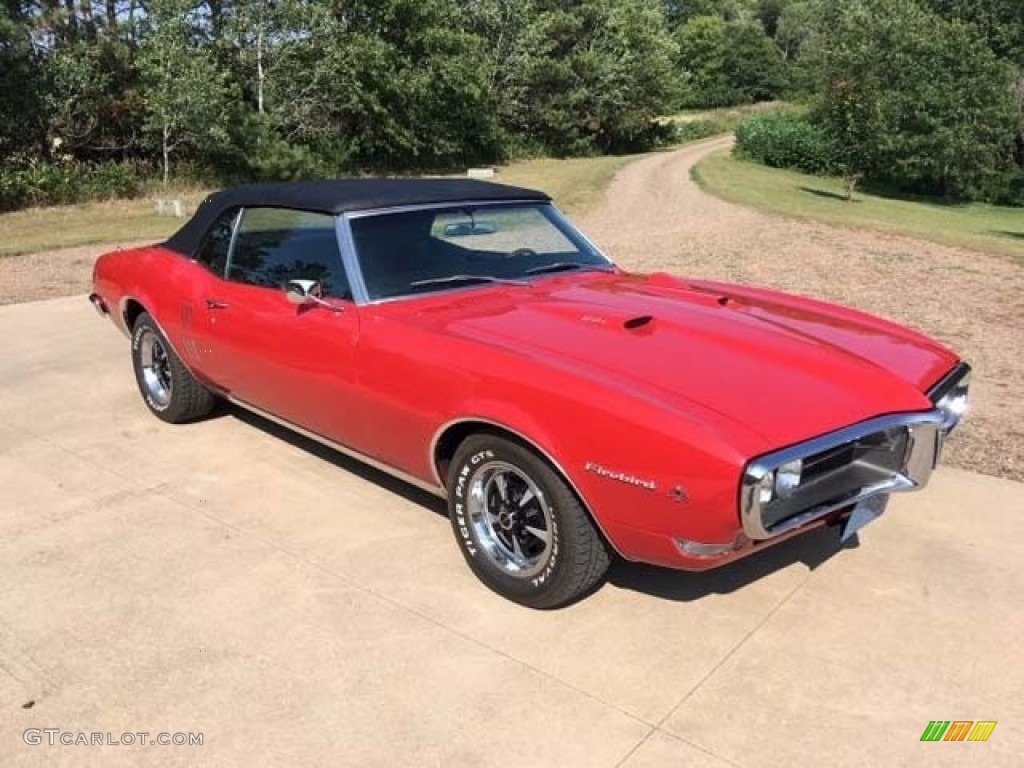 Solar Red 1968 Pontiac Firebird Convertible Exterior Photo #139646755