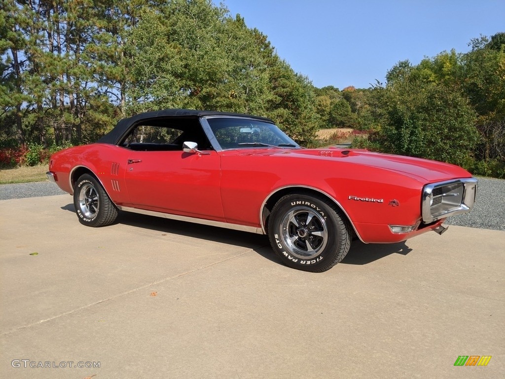 Solar Red 1968 Pontiac Firebird Convertible Exterior Photo #139646782