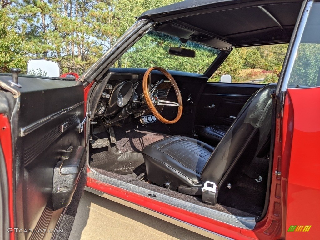 Black Interior 1968 Pontiac Firebird Convertible Photo #139646923