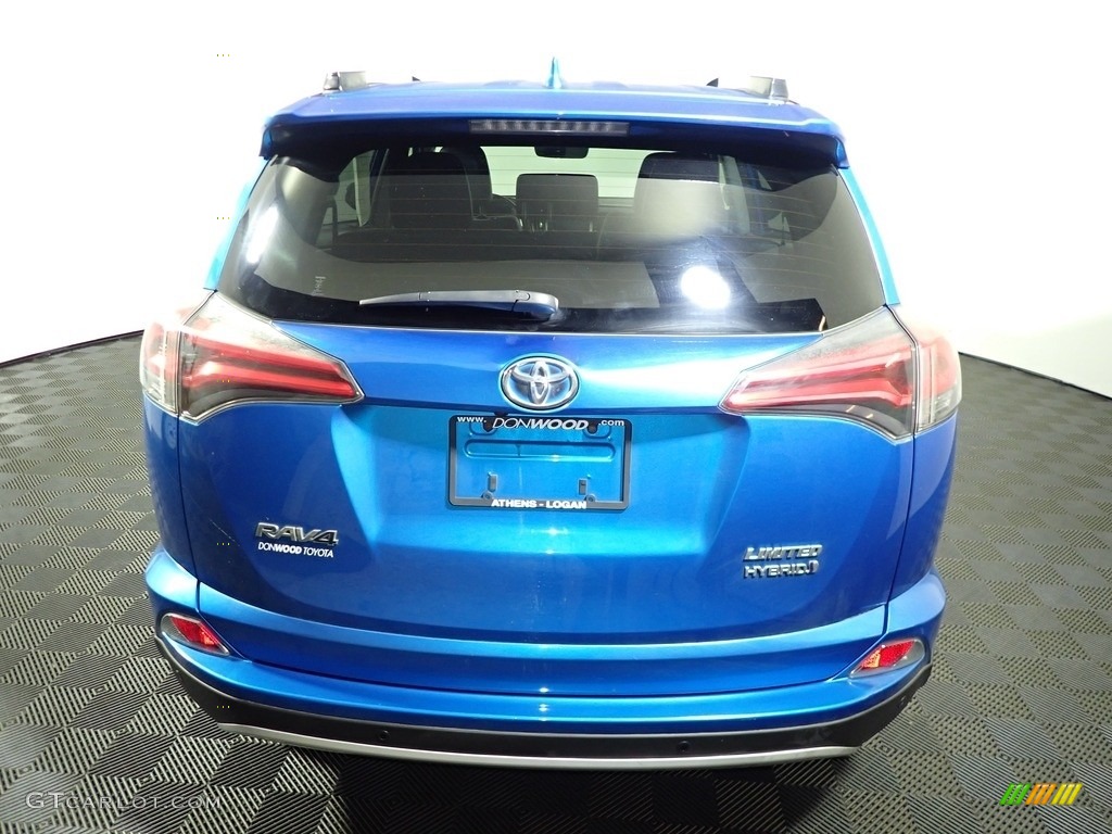 2016 RAV4 Limited Hybrid AWD - Electric Storm Blue / Ash photo #11