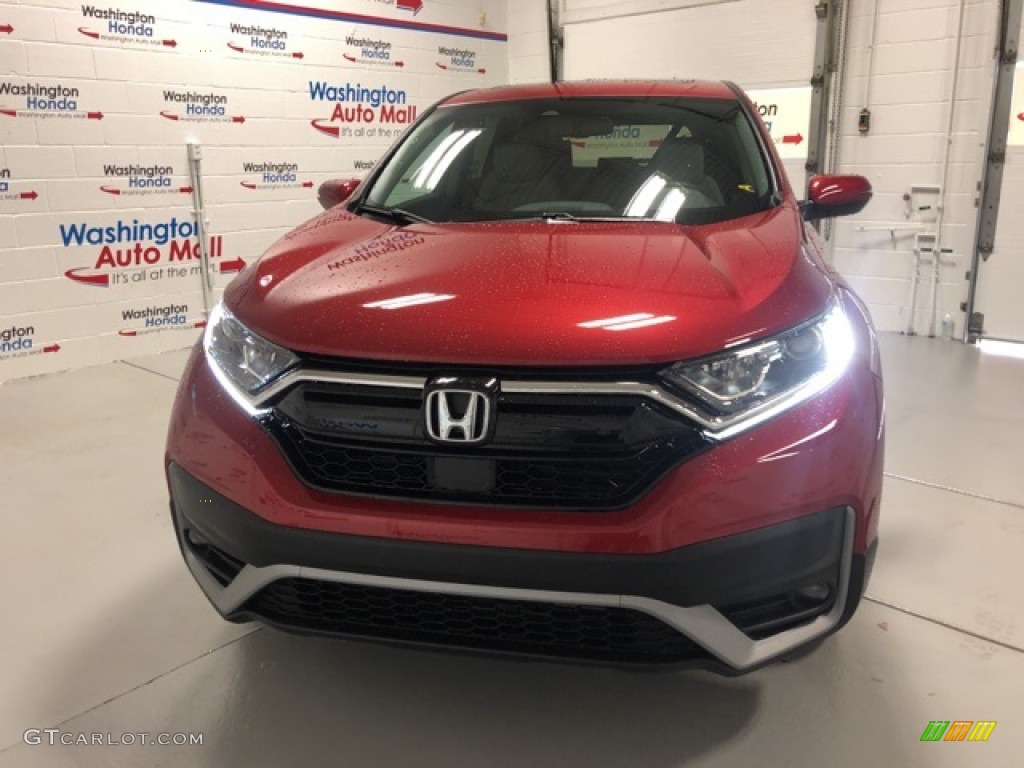 2020 CR-V EX-L AWD - Radiant Red Metallic / Gray photo #5