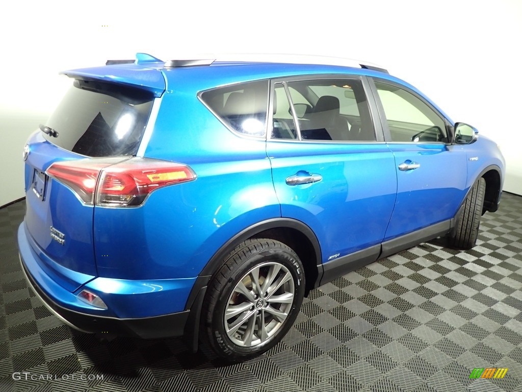 2016 RAV4 Limited Hybrid AWD - Electric Storm Blue / Ash photo #16