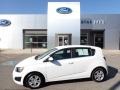 Summit White 2016 Chevrolet Sonic LT Hatchback