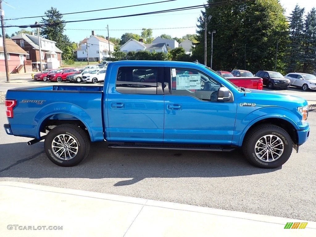 Velocity Blue 2020 Ford F150 XLT SuperCrew 4x4 Exterior Photo #139649015