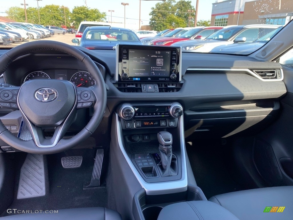 2021 Toyota RAV4 XLE Premium AWD Black Dashboard Photo #139649554