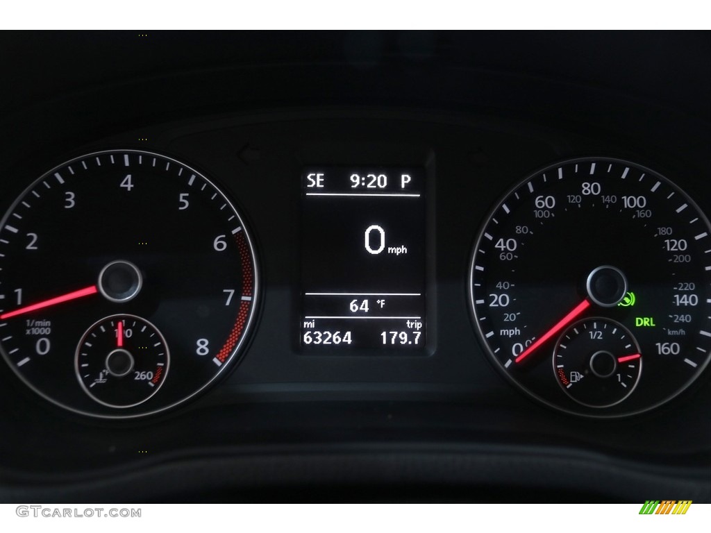 2015 Volkswagen Passat SE Sedan Gauges Photo #139650230