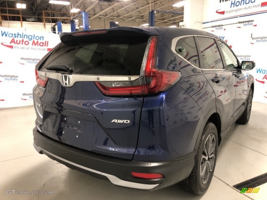 2020 CR-V EX AWD - Obsidian Blue Pearl / Gray photo #3