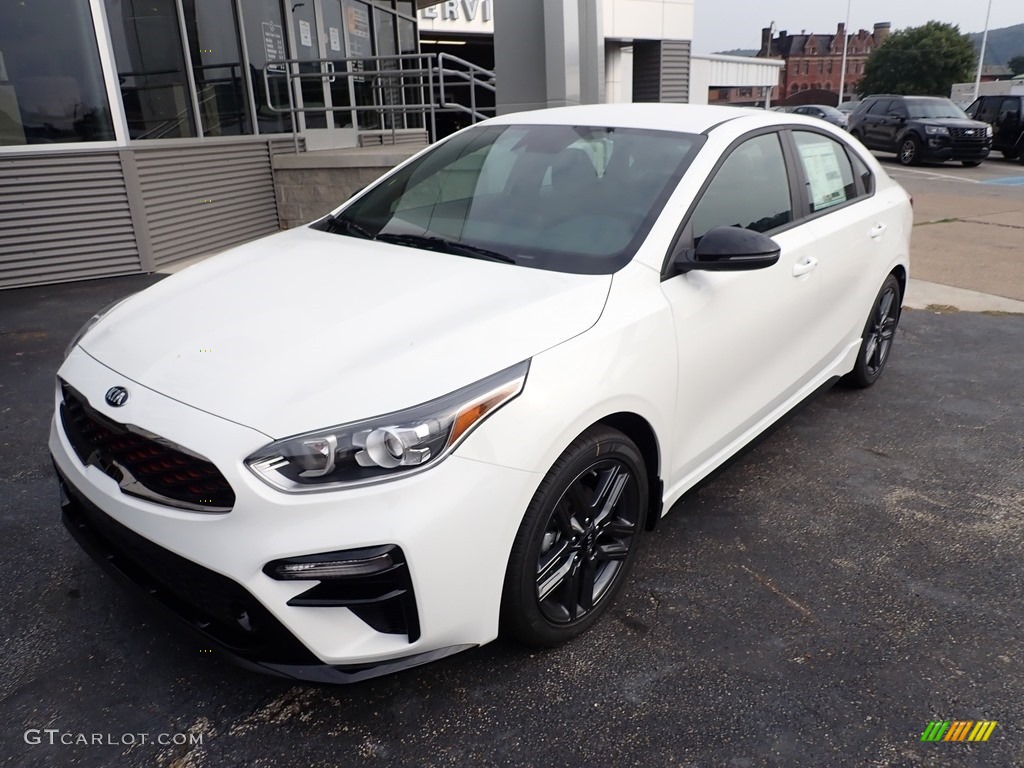 Clear White 2021 Kia Forte GT-Line Exterior Photo #139650682