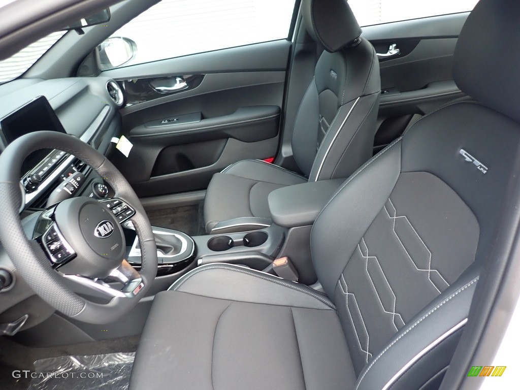 Black Interior 2021 Kia Forte GT-Line Photo #139650880