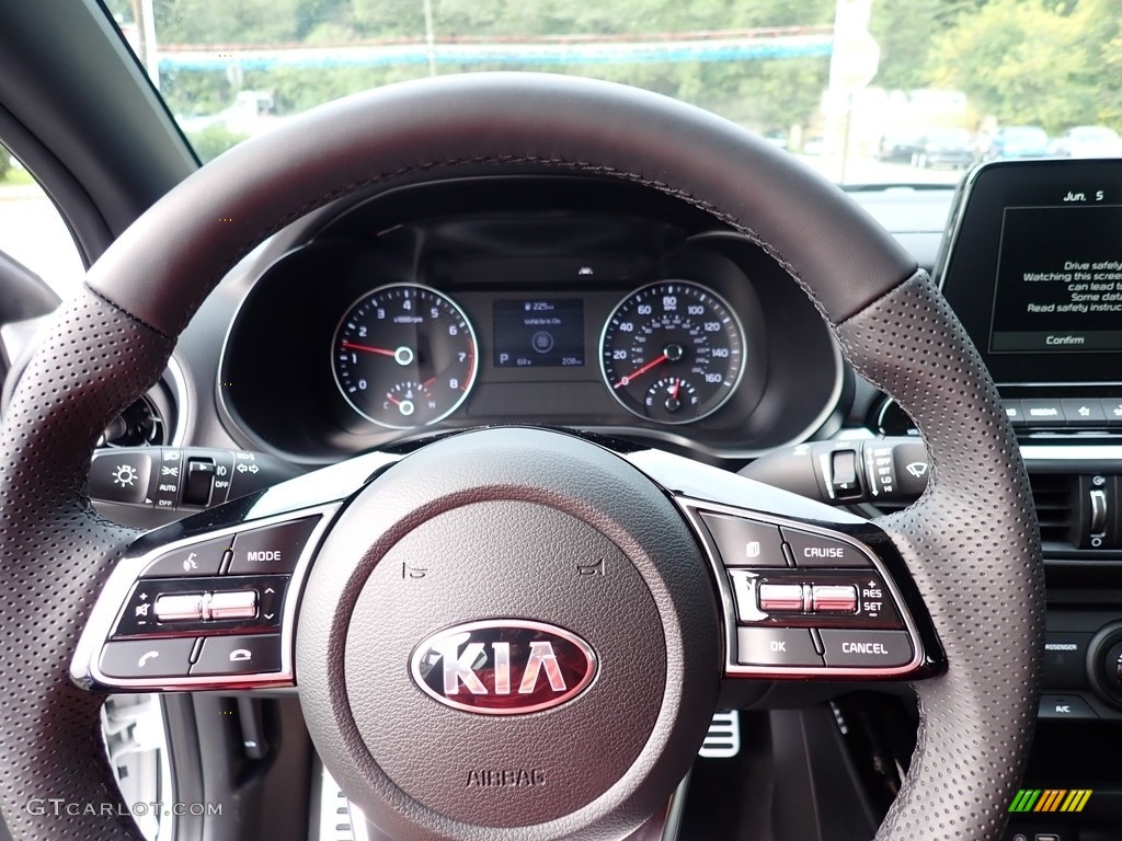 2021 Kia Forte GT-Line Black Steering Wheel Photo #139651045