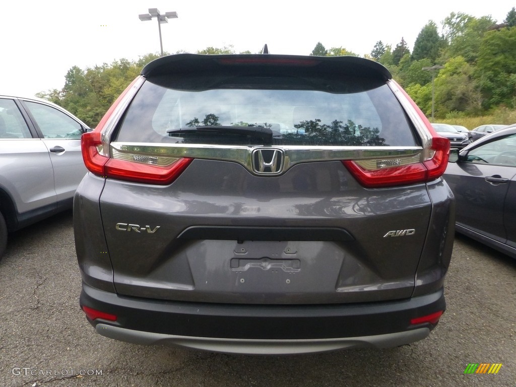 2018 CR-V LX AWD - Modern Steel Metallic / Black photo #3