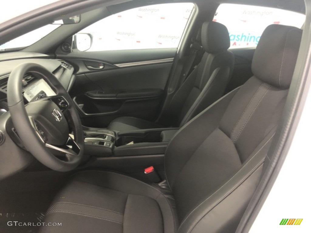 Black Interior 2021 Honda Civic Sport Hatchback Photo #139652809