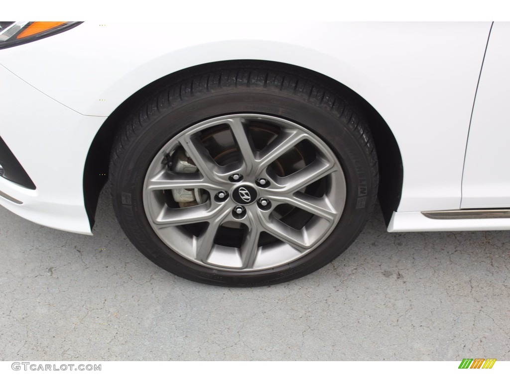 2018 Sonata Sport 2.0T - Quartz White Pearl / Black photo #5