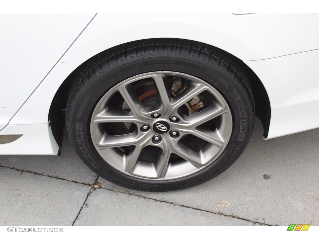 2018 Sonata Sport 2.0T - Quartz White Pearl / Black photo #6