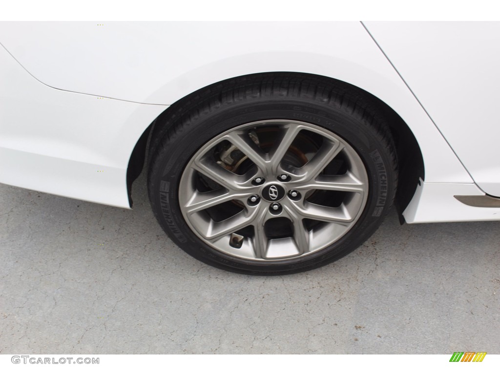2018 Sonata Sport 2.0T - Quartz White Pearl / Black photo #11