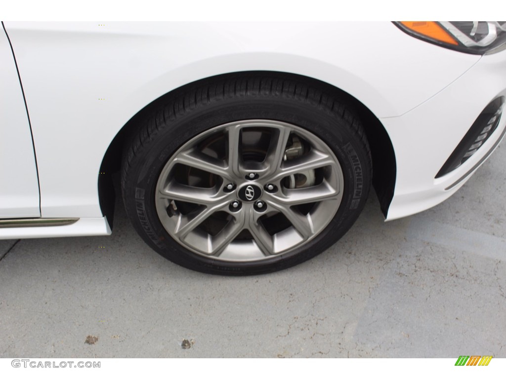 2018 Sonata Sport 2.0T - Quartz White Pearl / Black photo #12