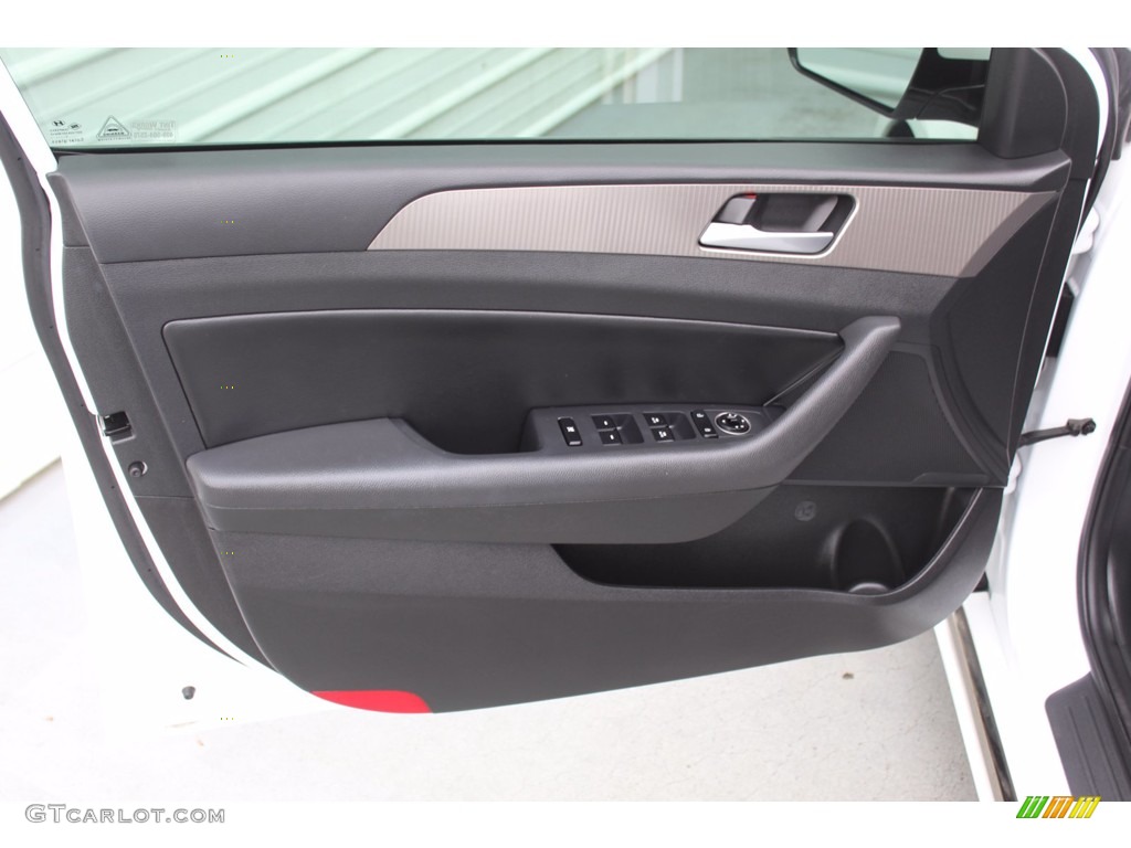 2018 Sonata Sport 2.0T - Quartz White Pearl / Black photo #14