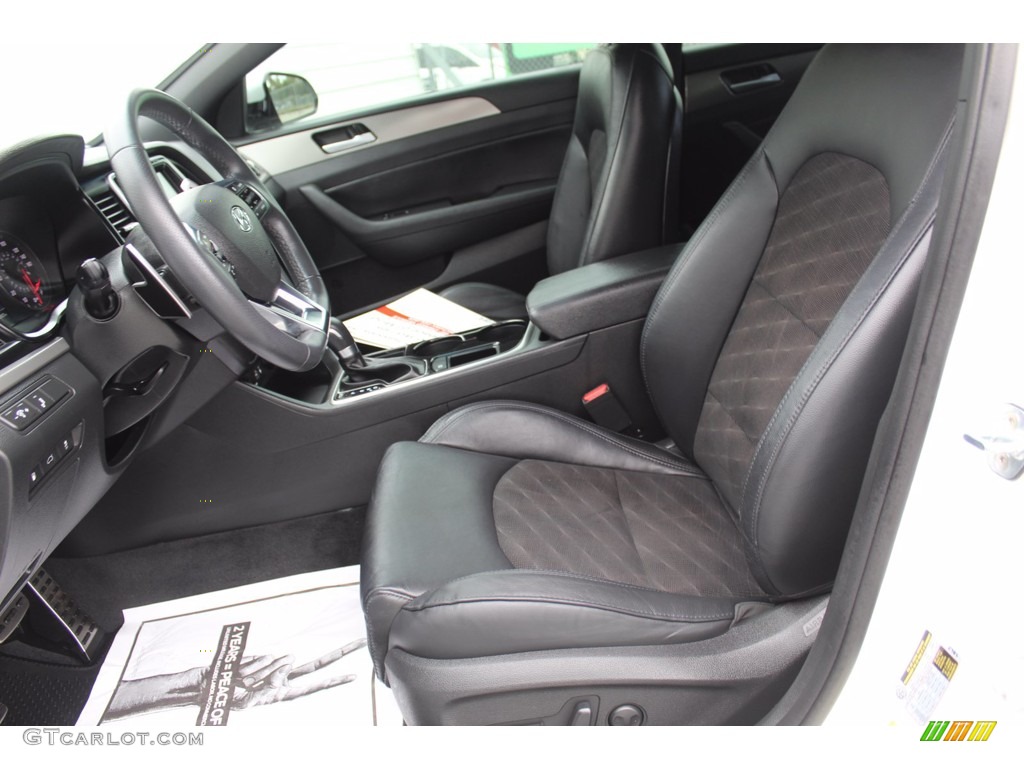 2018 Sonata Sport 2.0T - Quartz White Pearl / Black photo #15