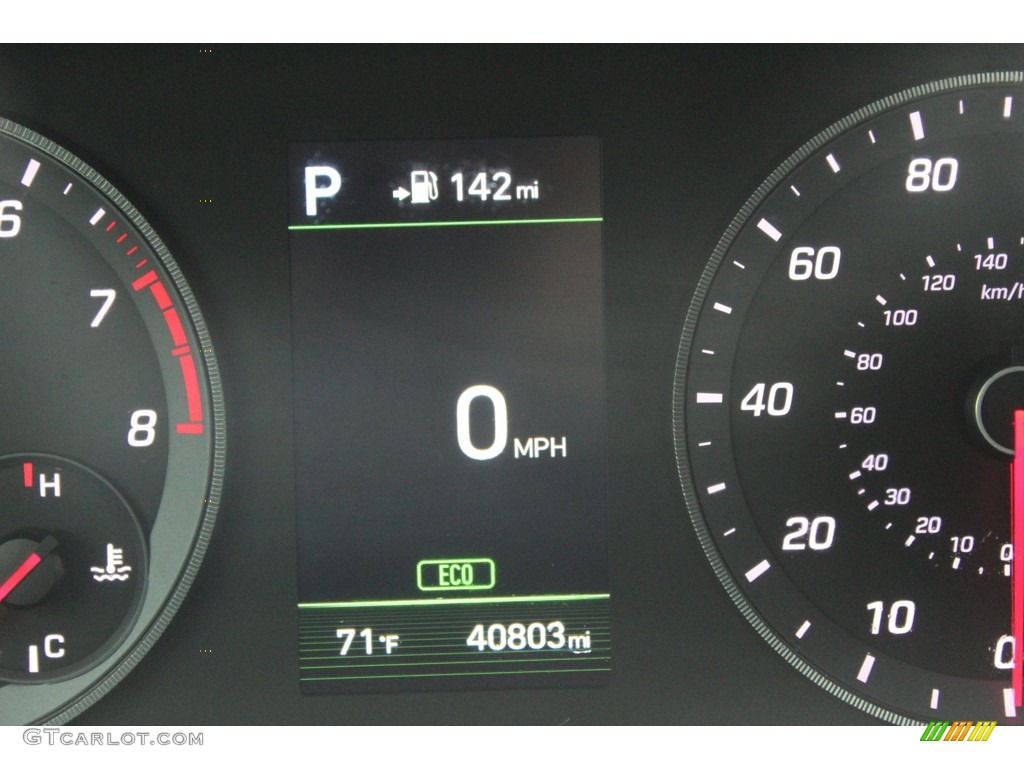 2018 Sonata Sport 2.0T - Quartz White Pearl / Black photo #19