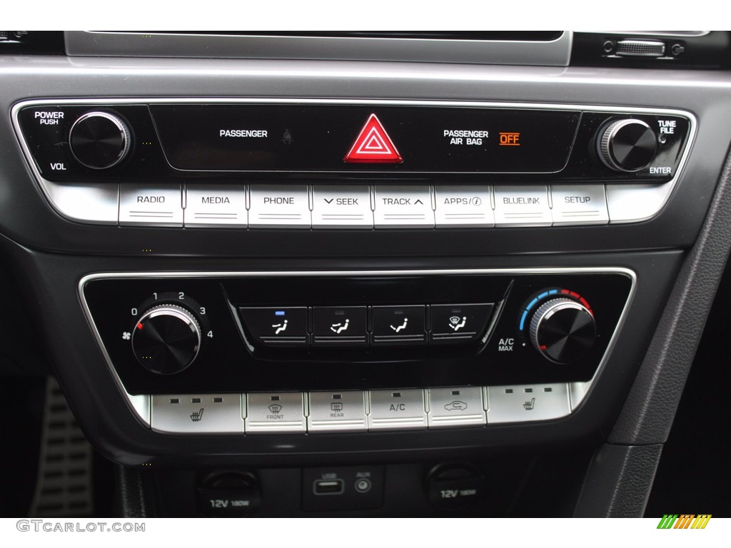 2018 Sonata Sport 2.0T - Quartz White Pearl / Black photo #21