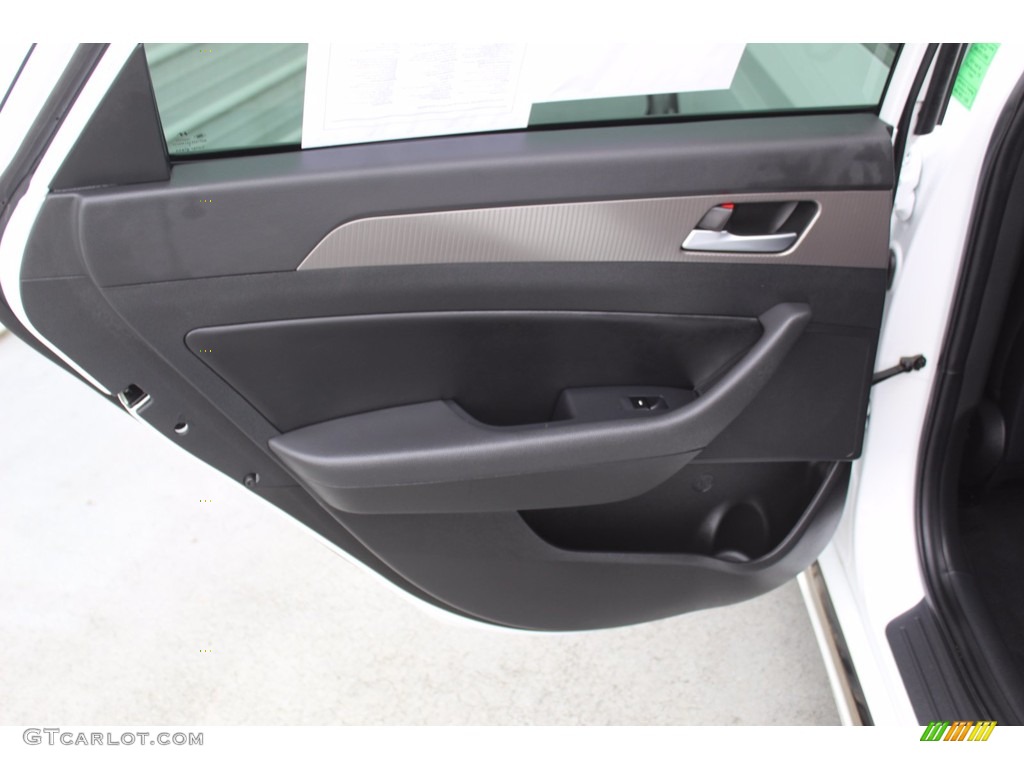 2018 Sonata Sport 2.0T - Quartz White Pearl / Black photo #24