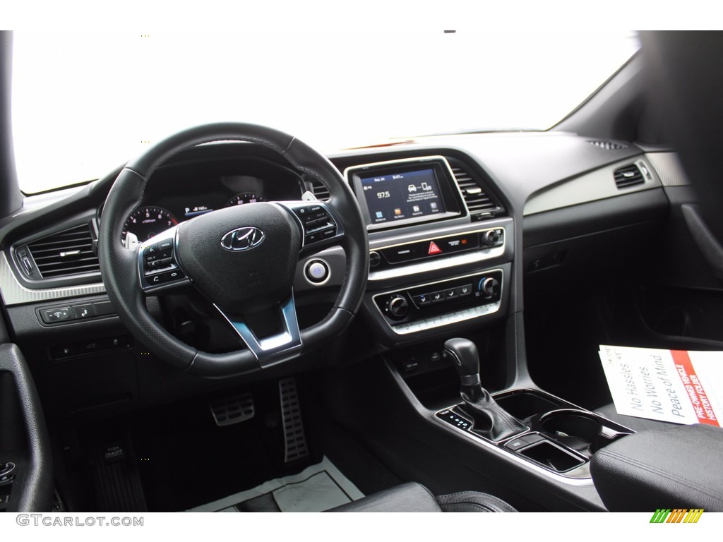 2018 Sonata Sport 2.0T - Quartz White Pearl / Black photo #26
