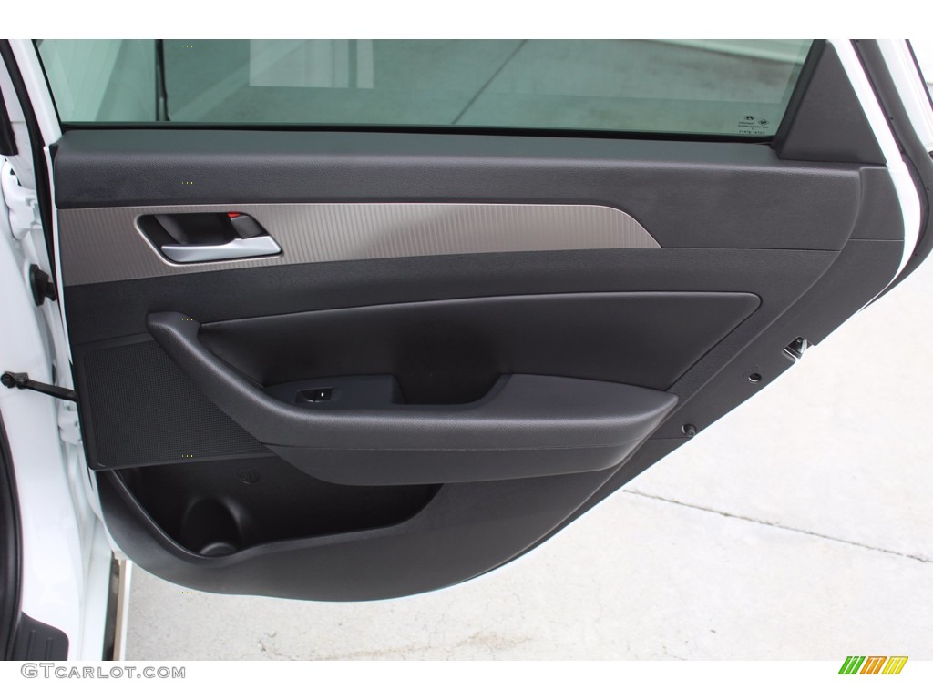 2018 Sonata Sport 2.0T - Quartz White Pearl / Black photo #30