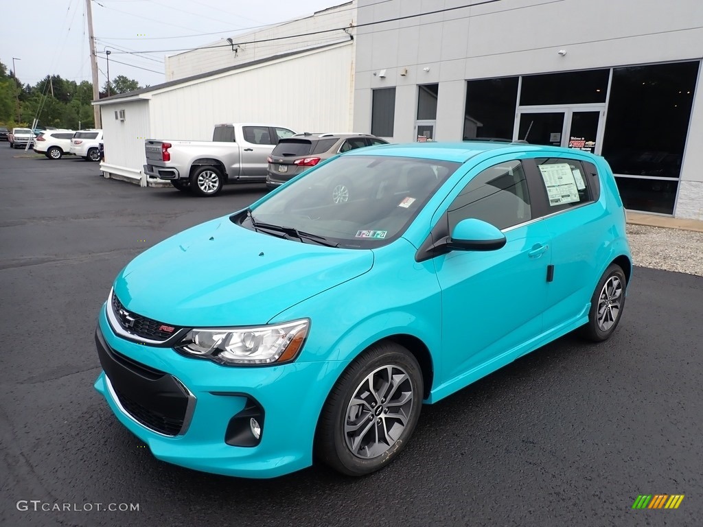 2020 Sonic LT Hatchback - Oasis Blue / Jet Black photo #1