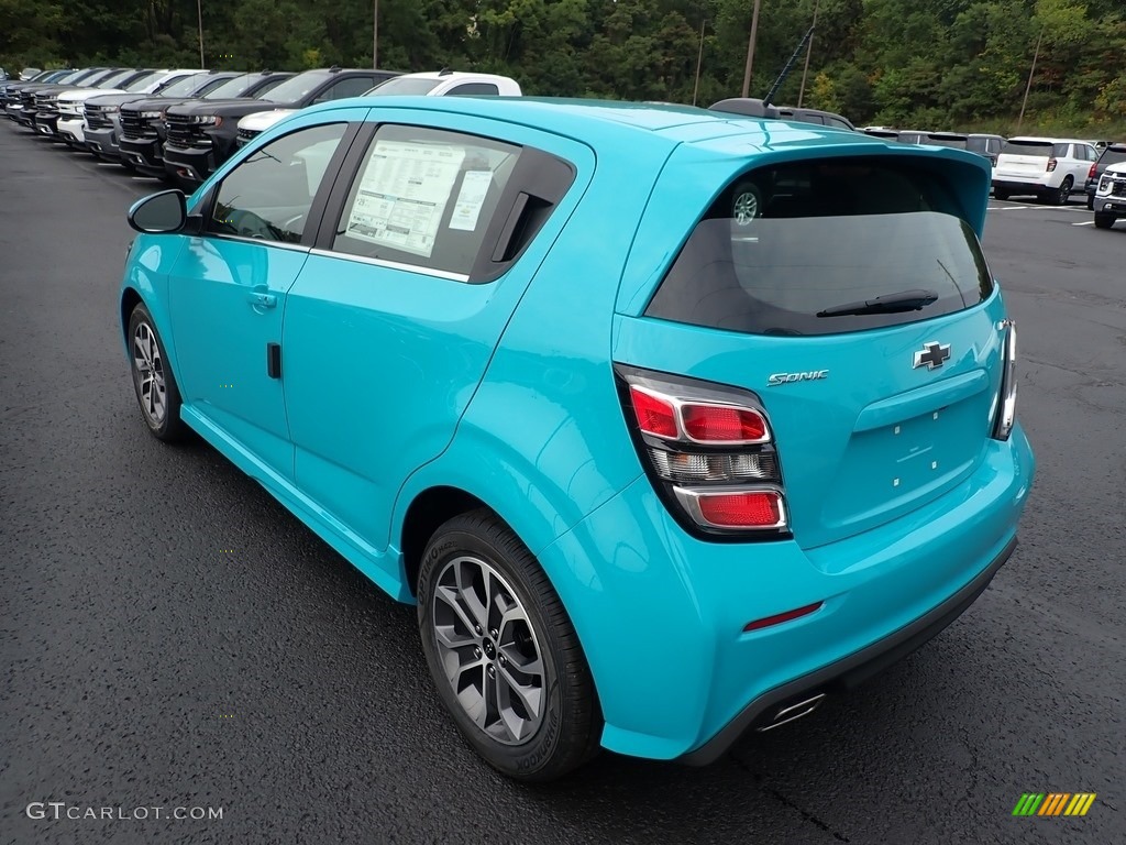 2020 Sonic LT Hatchback - Oasis Blue / Jet Black photo #4