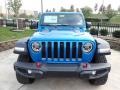 2021 Hydro Blue Pearl Jeep Gladiator Rubicon 4x4  photo #2