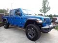2021 Hydro Blue Pearl Jeep Gladiator Rubicon 4x4  photo #3