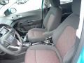 2020 Chevrolet Sonic Jet Black Interior Front Seat Photo