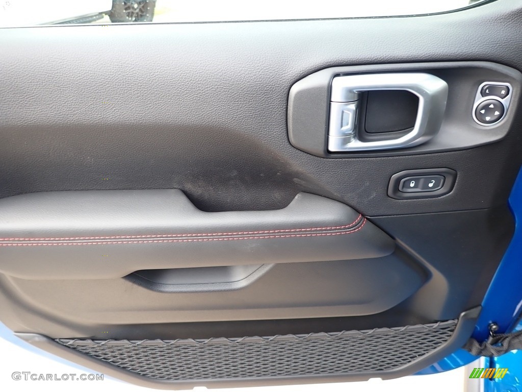 2021 Jeep Gladiator Rubicon 4x4 Black Door Panel Photo #139655299