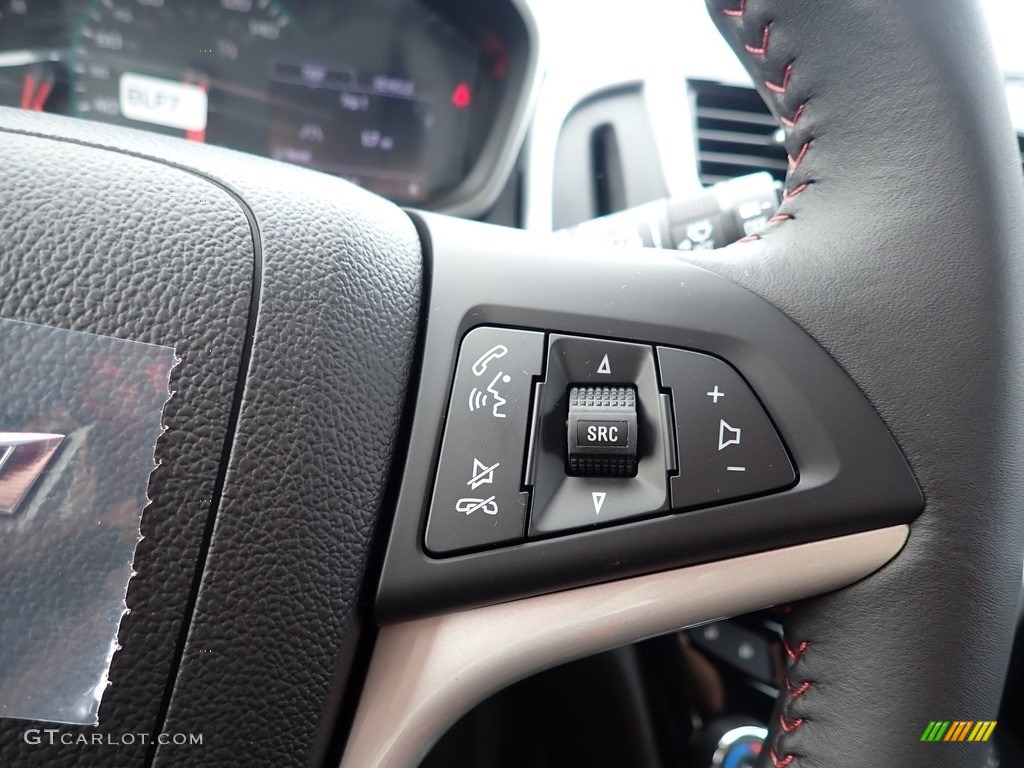 2020 Chevrolet Sonic LT Hatchback Jet Black Steering Wheel Photo #139655377