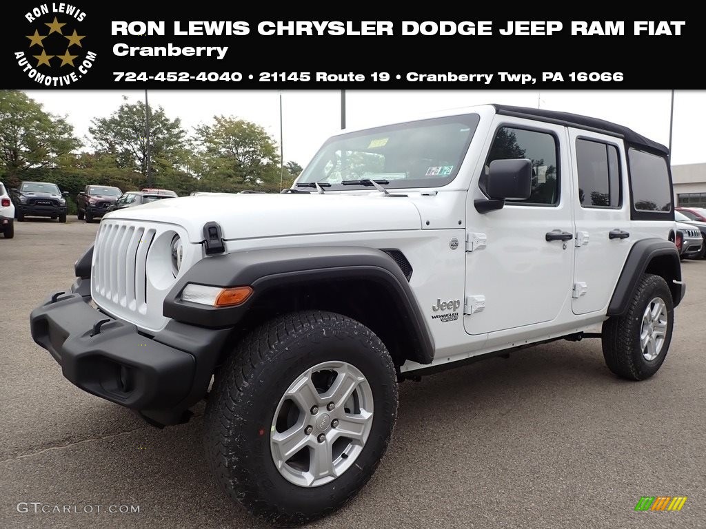 2021 Wrangler Unlimited Sport 4x4 - Bright White / Black photo #1