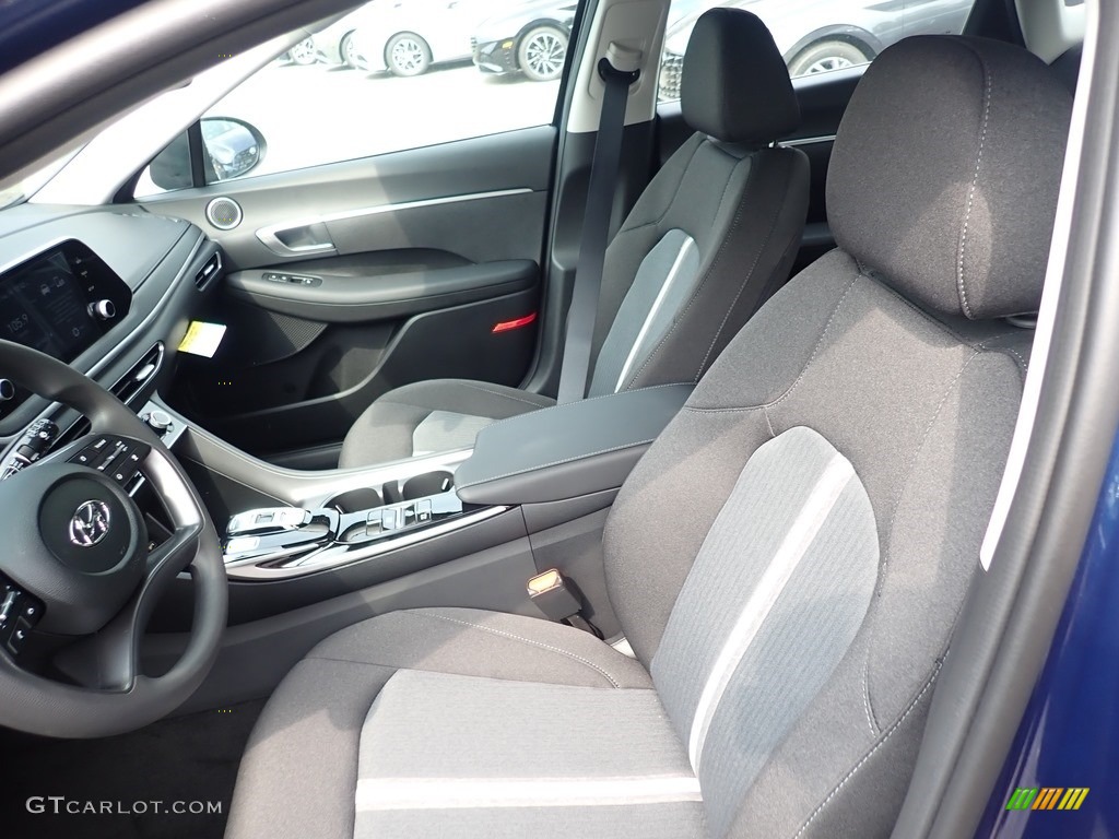 Black Interior 2021 Hyundai Sonata SE Photo #139655986