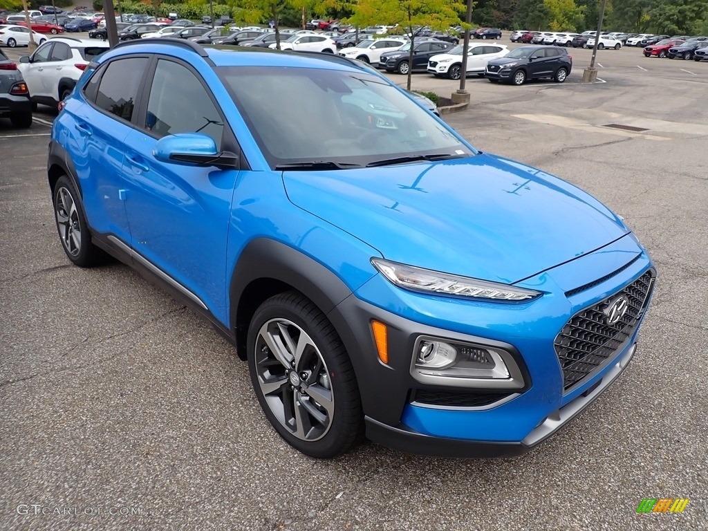 2021 Kona Ultimate AWD - Surf Blue / Black photo #3