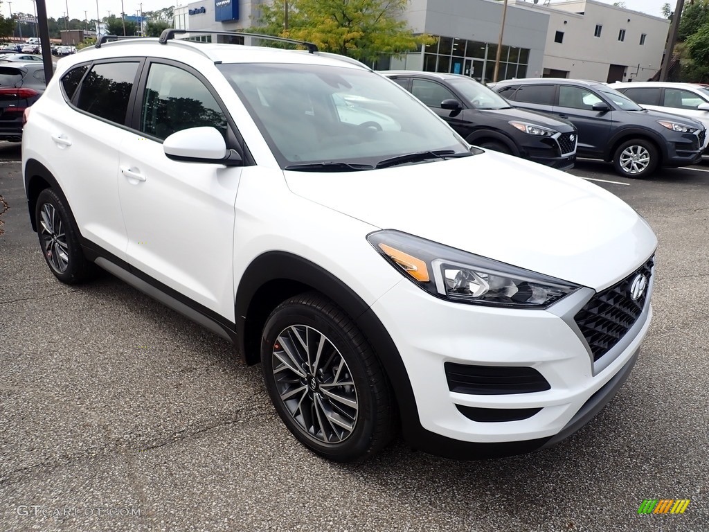 White Cream 2021 Hyundai Tucson SEL AWD Exterior Photo #139656691