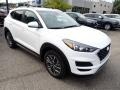 White Cream 2021 Hyundai Tucson SEL AWD Exterior